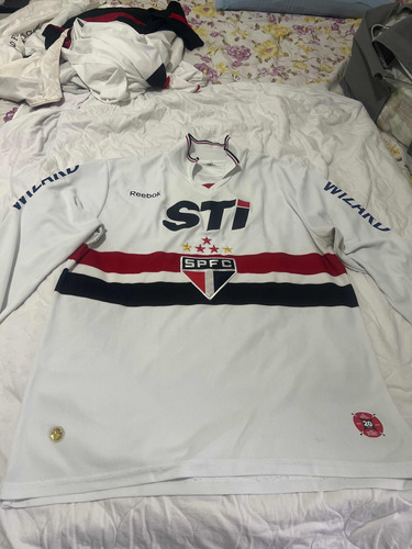 Camisa São Paulo Manga Comprida:tam:g Medidas:70/55