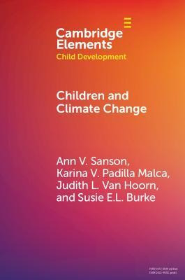 Libro Children And Climate Change - Ann V. Sanson