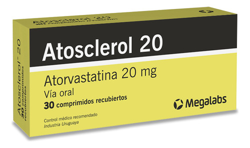 Atosclerol® 20 Mg X 30 Comprimidos | Atorvastatina