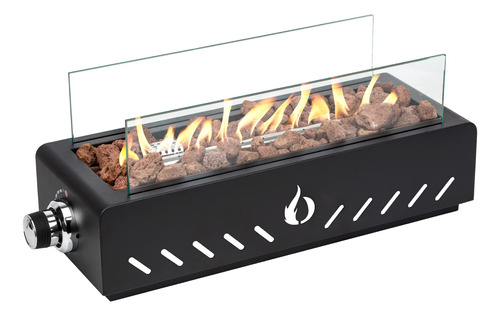 Onlyfire - Fogata De Gas De Mesa De 18 Pulgadas Con Protect.