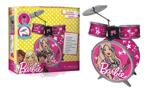 Bateria Musical Barbie Glam Para Niñas Original Faydi 