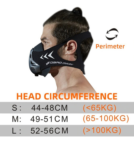 Imagen 3 de 7 de Mascarilla Cubrebocas Para Entrenar Gym Correr Sport Cfiltro