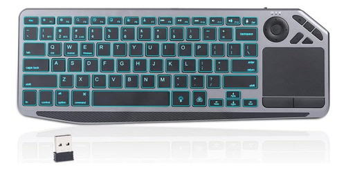 Teclado Inalámbrico De Tv De 2.4 G Con Panel Táctil, Teclado