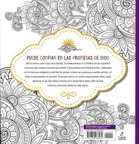 Las Promesas De Dios: Libro De Colorear Para Adultos.