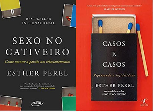 Kit 2 Livros Esther Perel Sexo No Cativeiro Como Manter