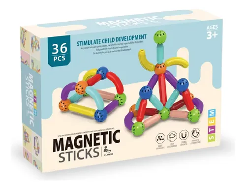 Juego magnético Magnetics (36 piezas)