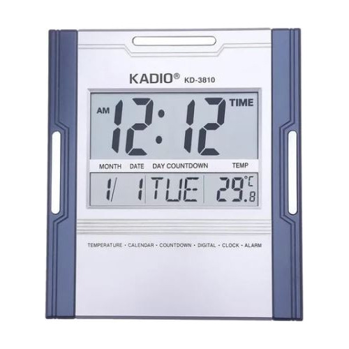 Reloj Digital Pared Cuadrado Kadio 3810