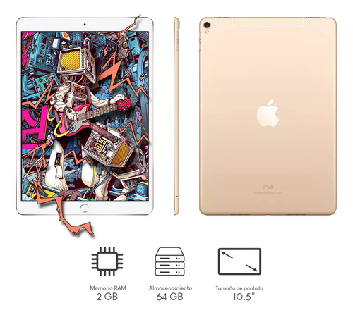 Imagen 2 de 8 de Tablet Apple iPad Pro 64gb +celular 4g Lte 64gb Oro+ Regalo