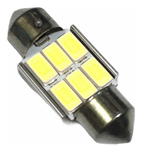 1x Foco Domo T11x31mm 6 Smd Led 5730 12v Canbus Sin Error