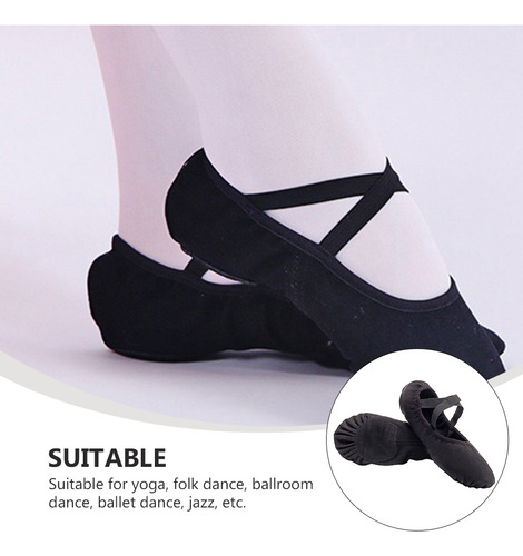 1 Par De Zapatos De Baile Elásticos Para Mujer