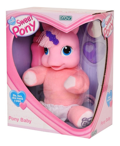 Muñeco The Sweet Pony Baby Bebote Rie Llora Ditoys Original