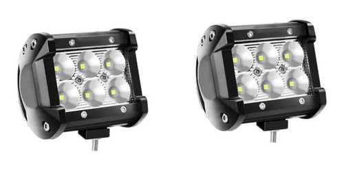 Faros Par Auxiliares 6 Led Cree 18w Moto Cuatri Touring Xero