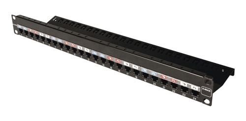 Patch Panel Z-max, De 24 Puertos, Modular, Plano, 1ur