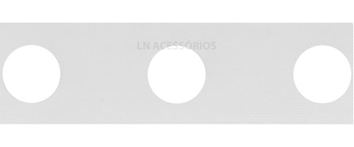 Entretela Para Costura C/ Furo 10cm (28mm) - Branca