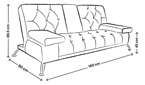 Sofa Cama Individual Plegable Sillon Reclinable Carol Makora Color Gris Oscuro Diseño De La Tela Lino