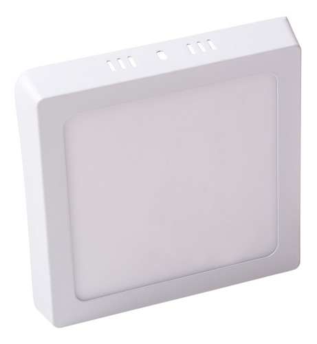 Imagen 1 de 8 de Plafon Led 12w Aplicar Techo Exterior Panel 220v Cuadrado