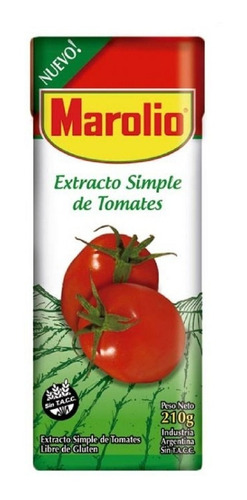 Extracto Tomate Marolio Simple 210 Grs X 24 Undidades