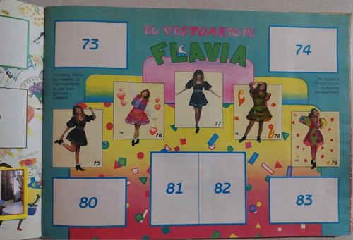 Álbum De Figuritas Flavia. Cromy. Año 1991. Sin Uso!!!!! (Usado)