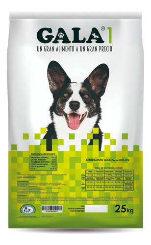 Croqueta Gala 1 Güesos Perro 25kg.
