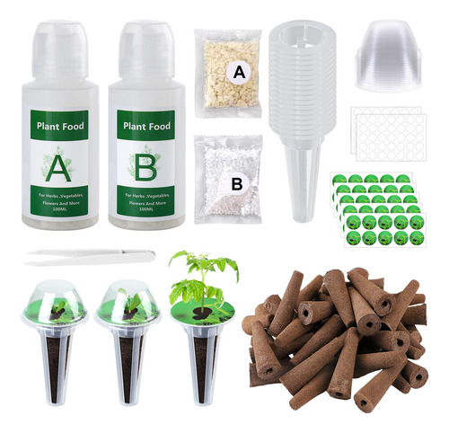 Kit De 212 Capsulas Hidroponicas Con Alimentos Para Plantas 