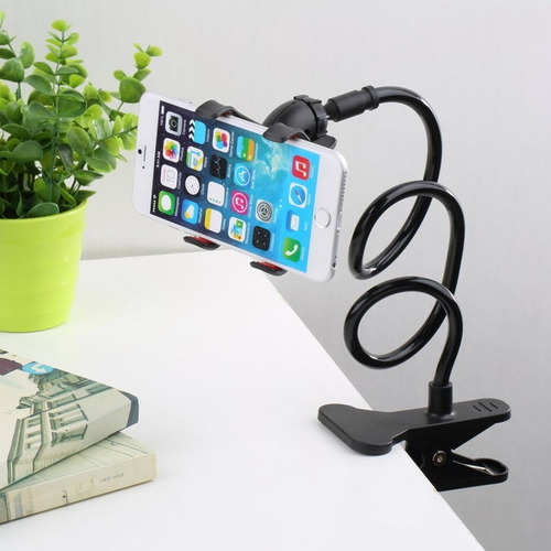 Soporte Porta Celular Largo Flexible Telefono Cama Mesa Auto
