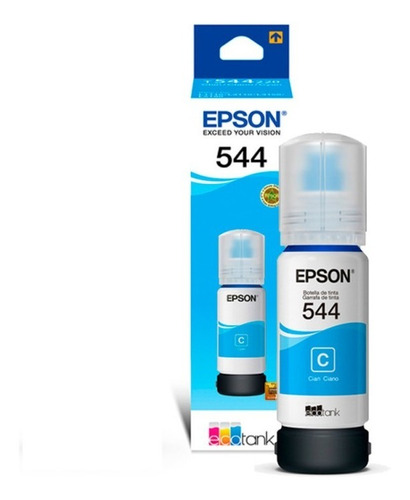 Botella Original Epson 544 T544220 Cyan L3110 L3150 L5190