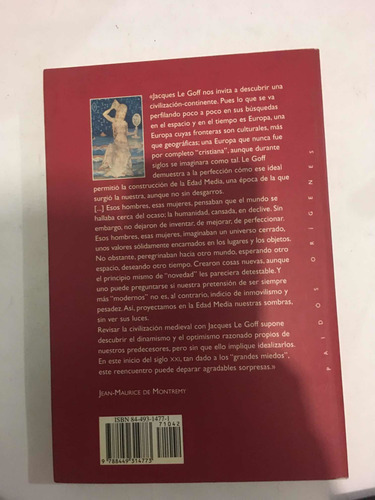 Jacques Le Goff : En Busca De La Edad Media (Usado)