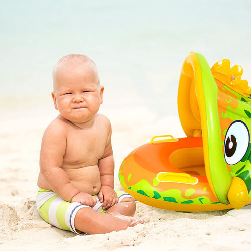 Flotador Inflable Con Toldo Para Bebé Edad De 6 A 36 Meses.
