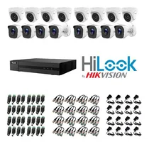 Comprar Kit Seguridad Hilook De 16 Camaras + Dvr16 + Accesorios Cctv
