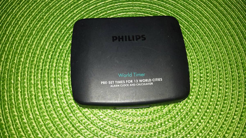 Calculadora Calendario Con Alarma Philips World Timer.