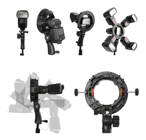 Imagen 2 de 10 de Adaptador P/ Flashes Zapata A Bowens Visico Triopo Tr-05