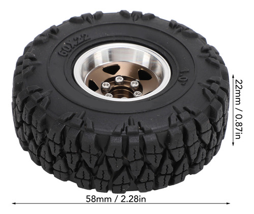 Llantas Para Coche Rc 1/18, Juego De Neumáticos Con Control