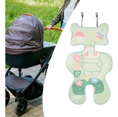 Alfombrilla Para Carrito De Bebé, Cojín Para Asiento Verde