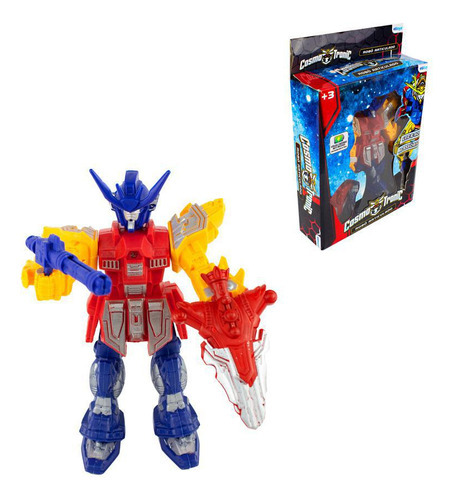Robô Articulado Com Luz E Som Cosmo Tronic - Etitoys