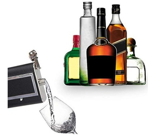 Imagen 6 de 6 de Licorera Bolsillo Wiskera 8 Onzas Cigarrer Acero Inoxidable