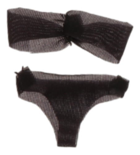 1/12 Boneca Feminina Roupas Sutiã E Roupa Interior, Preto