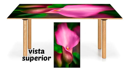 Vinilo Para Heladera Lirio Cala Planta Flora M4