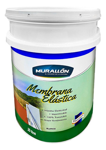 Membrana Liquida Elastica Impermeabilizante Murallon 0182-20 Color Blanco