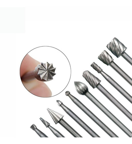 Fresas Mini Torno Multiproposito Madera Minitorno Dremel 10