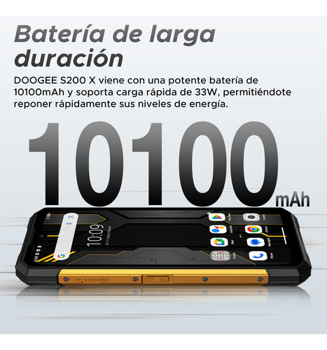 Doogee S200x Celular 5g Dual Sim 6,72 Pulgadas 32gb Ram+512gb Rom 10100mah Color Dorado
