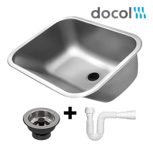 Tanque Docol 32 L Inox 50x40 Acetinado Embutir/sobrepor +sif