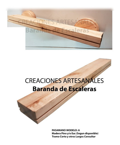 Pasamanos De Madera Pino Barandas Balaustre Balcon Escalera