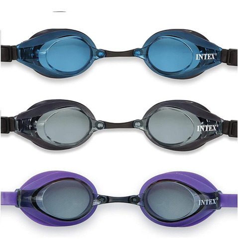 Oculos De Natação Velocidade Intex Idade 8