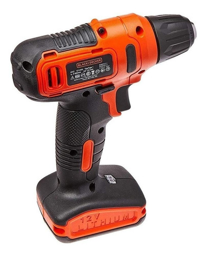 Imagen 3 de 4 de Taladro eléctrico destornillador Black+Decker LD12SP inalámbrico 900rpm naranja 127V/220V 12V con estuche de plástico