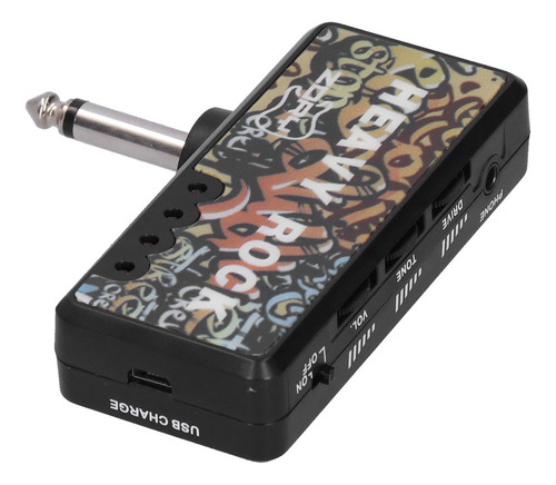 Amplificador De Audífonos Bajo De Guitarra Eléctrica Con C