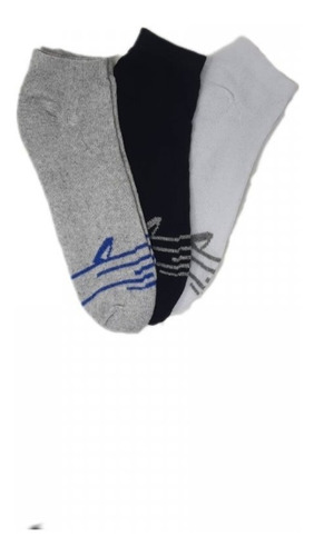 Imagen 2 de 6 de Medias Deportivas Invisibles Pack X3 Hombre Dufour 2474.3