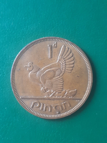 Irlanda 1968 1 Pennce Gallina De La Suerte Exc 