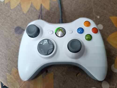 Control Original Con Cable Xbox 360 Blanco