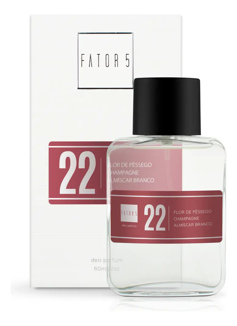 Perfume De 60 Ml Fator 5 N 22 Vanila Ylang Ylang E Sândalo