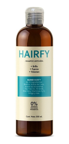 Imagen 1 de 10 de Hairfy - Shampoo Anticaída - Biotina + 14 Activos - 300ml